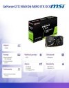 MSI Karta graficzna  GeForce GTX 1650 D6 AERO ITX OCV1 128BIT GDDR6 HDMI/DP/DVI