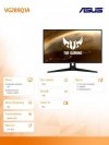 Asus Monitor gamingowy 28 cali VG289Q1A TUF 4K UHD 100MLN:1/5ms IPS HDMI DP Głośnik HDR10