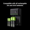 Green Cell Ładowarka VitalCharger + 4x akumulatory AA 2000mAh