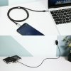 AUKEY CB-CC1 OEM zestaw 5 szt. nylonowych kabli Quick Charge USB C - USB C | 1m | 5 szt. | 5 Gbps | 3A | 60W PD | 20V