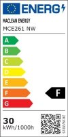 Maclean Żarówka LED E27 30W MCE261NW 230V neutralna Biała