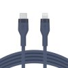 Belkin Kabel BoostCharge USB-C do Lightning silikonowy 3m, niebieski