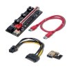 Qoltec Riser PCI-E 1x -  16x | USB 3.0 | ver.009S Plus | SATA/PCI-E     6 pin