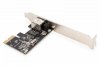 Digitus Karta sieciowa przewodowa PCI Express do Gigabit 10/100/1000Mbps, Low Profile