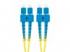 Lanberg Patchcord światłowodowy Sm Sc/Upc-Sc/Upc Duplex 3.0Mm 5M żółty