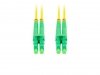 Lanberg Patchcord światłowodowy Sm Lc/Apc-Lc/Apc Duplex 3.0Mm 5M żółty