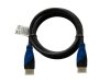 Savio Kabel HDMI (M) 2m, oplot nylonowy, złote końcówki, v1.4 high speed, ethernet/3D, wielopak 10 szt., CL-48