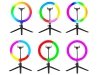 Tracer Lampa pierścieniowa RGB RING 26 cm ze statywem