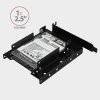 AXAGON RHD-P35 Ramka metalowa do montażu 2x 2.5 HDD w pozycji PCI Czarna