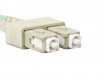 Lanberg Patchcord światłowodowy mm lc/upc-sc/upc duplex 3.0mm om3 50/125 5m aqua