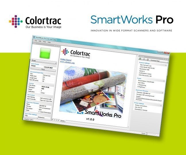 Program inżynierski Colortrac SmartWorks Pro Scan and Copy skanowanie i  kopiowanie Oprogramowanie DRUKARKI KOMPUTERY AKCESORIA