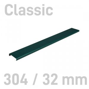  Grzbiety kanałowe MetalBind- O.CHANNEL Classic Zielony - 304/32 mm - 10 sztuk
