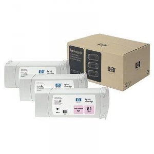 Tusz (Ink) HP 81 light magenta (680ml) system Dye do DnJ 5000/5000ps/5500/5500ps - Trzypak [C4935A] C5071A