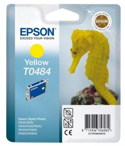 Wkład yellow do Epson Stylus Photo R300/R340/RX500/RX640/R220 T0484