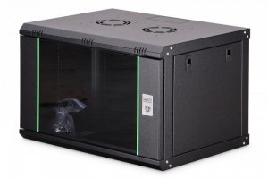 Digitus Szafa sieciowa wisząca Dynamic 19 7U rack 385x600x450mm, drzwi szyba, czarna, niezłożona, 60kg