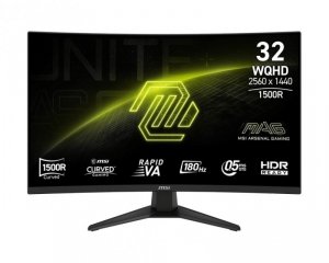 MSI Monitor MAG 321CQF E18 31.5 cala LED/WQHD/LED/Curved/180Hz/czarny