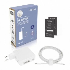 Mitsu Zasilacz ładowarka do laptopa 96W USB-C 5V-9V-12V-15V/3A, 20V/4.8A PD