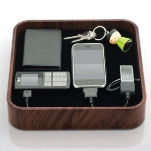 BlueLounge Sanctuary ciemne drewno (microUSB, miniUSB, USB, 30-PIN)