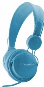 Esperanza SŁUCHAWKI AUDIO STEREO Z REGULACJĄ GŁOŚNOŚCI EH148B NIEBIESKI