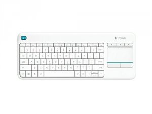 Logitech K400 Plus Wireless Touch Keyboard Biała
