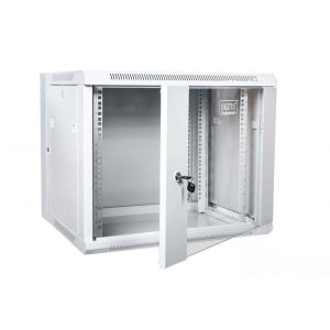 Digitus Szafa wisząca dwusekcyjna 19 9U 501/600/550mm, drzwi szklane, szara (RAL 7035), zmontowana