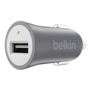 Belkin Ładowarka samochodowa Metalic low profile USB-A 12W szara