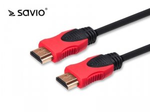 Elmak Kabel HDMI 2.0, OFC, SAVIO CL-95, złoty, 3D, 4Kx2K, miedź, 1.5m, blister