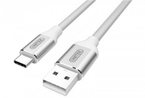 Unitek Kabel PREMIUM USB-USB-C 2.0; SILVER; Y-C4025ASL