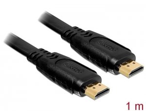 Delock Kabel HDMI-HDMI 4K płaski 1m