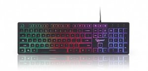 Gembird Klawiatura multimedialna podświetlenie/rainbow