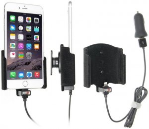 Brodit Uchwyt do Apple iPhone Xs Max z wbudowanym kablem USB oraz ładowarką samochodową