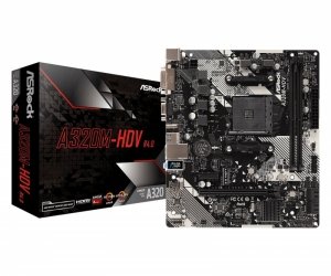 ASRock Płyta główna A320M-HDV R4.0 AM4 2DDR4 DSUB/DVI/HDMI/m.2 mATX