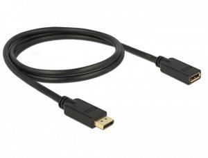 Delock Przewód przedłużający DisplayPort 1.2 4K 60Hz 1m