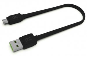 Green Cell Kabel GCmatte USB - Micro USB 25 cm, płaski