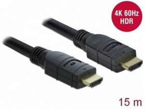 Delock Kabel HDMI M/M V2.0 15M aktywny czarny