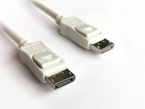 Digitus Kabel połączeniowy DisplayPort z zatrzaskami 4K 60Hz UHD Typ DP/DP M/M 1.8m Szary