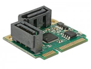 Delock Karta rozszerzeń Mini PCIe 2x SATA 6Gb/s