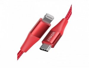 Anker Kabel PowerLine+ II USB-C - LTG 3ft czerwony