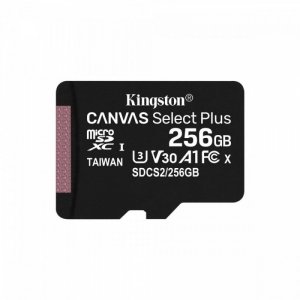 Kingston Karta pamięci microSD 256GB Canvas Select Plus 100/85MB/s