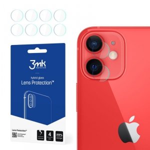 3MK Szkło Hybrydowe FlexibleGlass Lens iPhone 12 Mini 5,4 na obiektyw aparatu 4szt