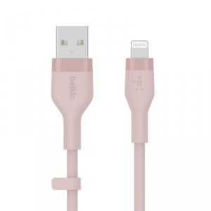 Belkin Kabel BoostCharge USB-A do Lightning silikonowy 1m, różowy