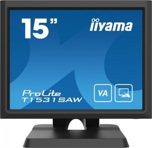 IIYAMA Monitor 15 cali T1531SAW-B6 VA,350cd,HDMI,DP,VGA,IP54,2x1W,4:3