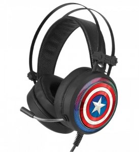Marvel Słuchawki gamingowe 7.1 Kapitan Ameryka 001