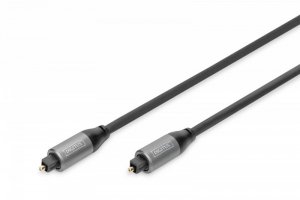 Digitus Kabel audio optyczny Toslink 2.2mm/Toslink 2.2mm M/M aluminium, 2m