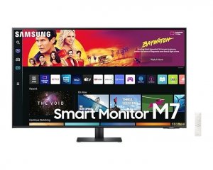 Samsung Monitor 43 cale SMART M7 VA 3840x2160 UHD 16:9 2xHDMI 1xUSB-C (65W) 4 ms (GTG) głośniki płaski 2Yd2d (LS43BM700UPXEN)