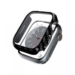 CRONG Etui ze szkłem Hybrid Watch Case Apple Watch 44mm Carbon