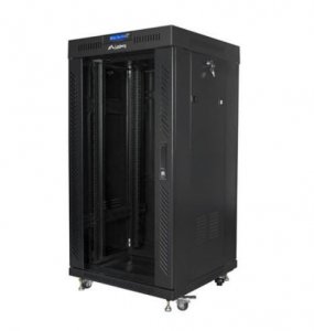 Lanberg Szafa stojąca rack 19 cali 22U 600X600mm czarna LCD