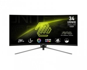 MSI Monitor 34 cale MAG 345CQR LED/WQHD/Curved/180Hz/czarny
