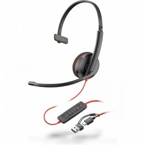 POLY Zestaw słuchawkowy Blackwire 3210 USB-C + USB-C/A (Bulk) 8X2J8A6