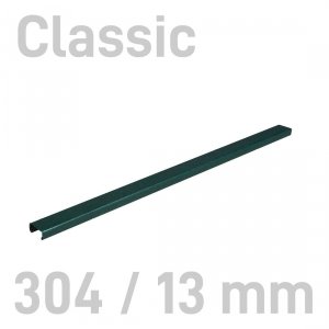 Grzbiety kanałowe MetalBind- O.CHANNEL Classic Zielony - 304/13 mm - 10 sztuk